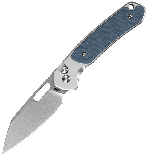CJRB Perfect Pyrite Button Lock Folding Knife, AR-RPM9 SW, Steel/G10 Grey, J1925A1-GY