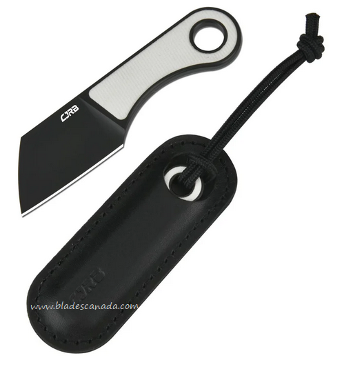 CJRB Chip Fixed Blade Knife, AR-RPM9 Black 1.23", G10 White, J1939-BWH