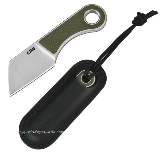 CJRB Chip Fixed Blade Knife, AR-RPM9 1.23", G10 OD Green, J1939-GN