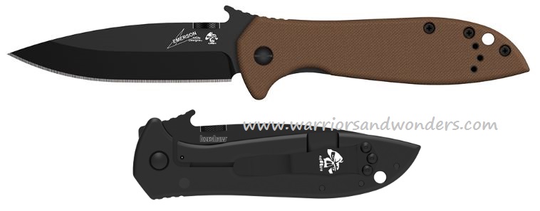 Kershaw CQC-4K Framelock Folding Knife, Wave Opening, G10 Black/Coyote, K6054BRNBLK