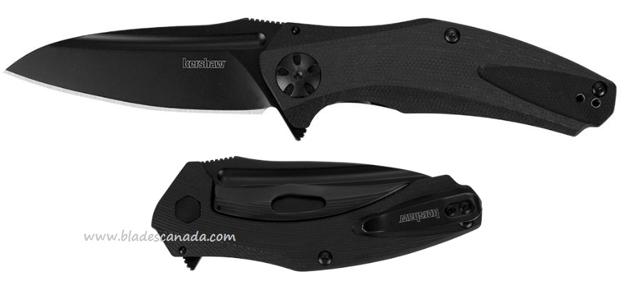 Kershaw Natrix Flipper Sub-FrameLock Knife, G10 Black, K7007BLK