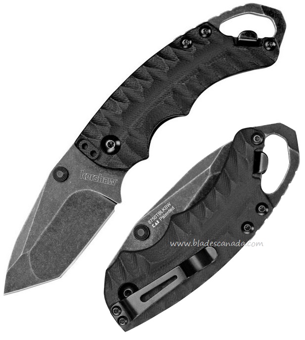 Kershaw Shuffle II Folding Knife, Tanto Blade, GFN Black, K8750TBLKBW