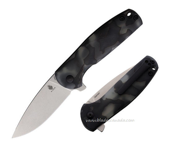 Kizer Gemini Flipper Framelock Knife, S35VN SW, Raffir, 3471A2