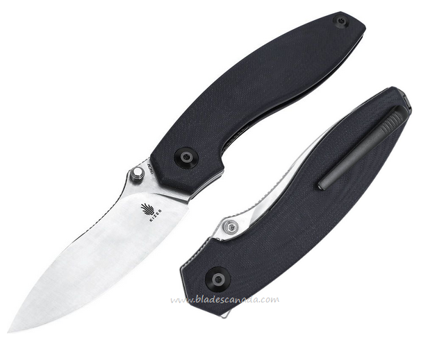 Kizer Doberman Folding Knife, 154CM Satin, G10 Black, KIV4639C1