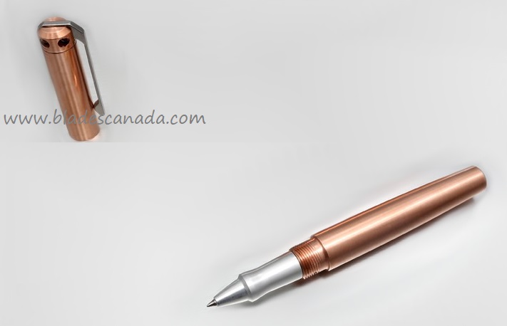 Karas Kustoms Ink Rollerball Pen Copper - Silver Grip