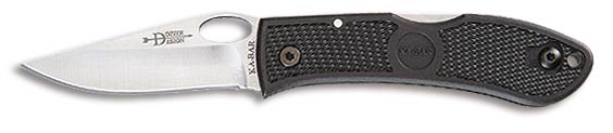 Ka-Bar Dozier Folding Knife, AUS 8A, Zytel Black, Ka4065