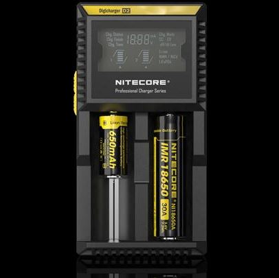 Nitecore D2 Digicharger 2 Bay Smart Charger