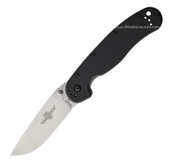 OKC RAT 1 Folding Knife, D2 Plain Edge, Nylon Black, 8867