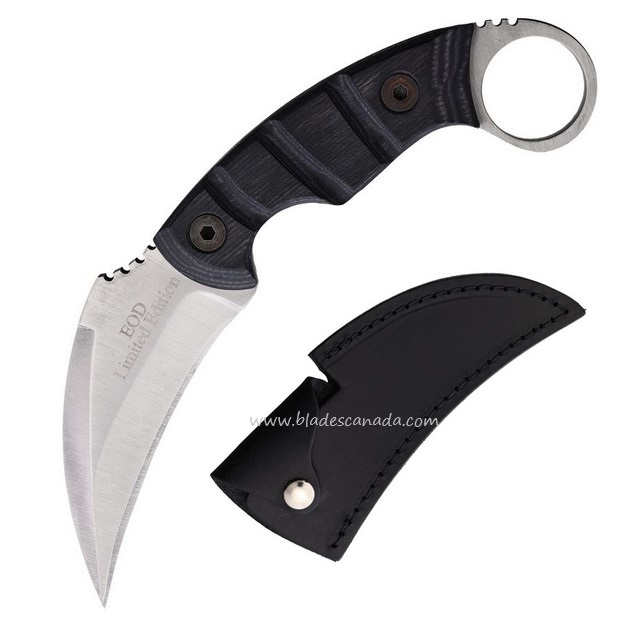 OKC Ranger Knives Fixed Blade Karambit, Ltd Edition, Carbon, Black Wood, RN9467