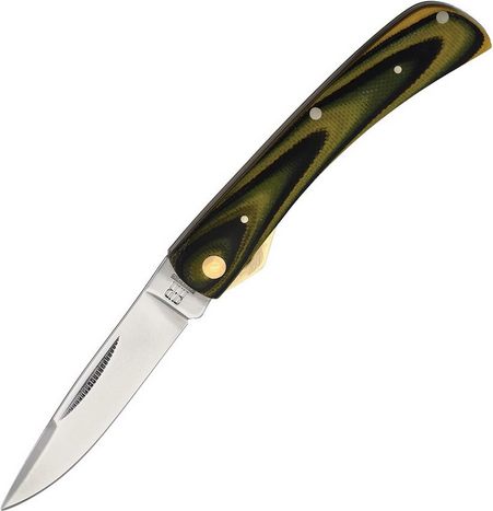 Rough Ryder Wasp Folding Knife, Stainless, G10 Black/Yellow, 2267
