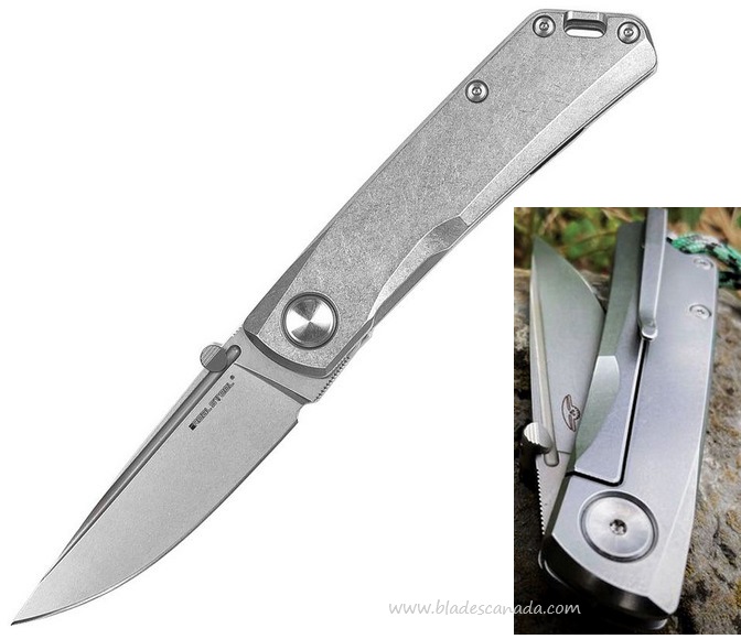 Real Steel Luna Eco Framelock SW Folding Knife, Bohler K110 Steel, RS7082