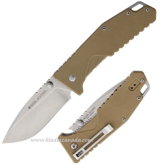 Real Steel E963 Folding Knife, G10 Coyote, 7112