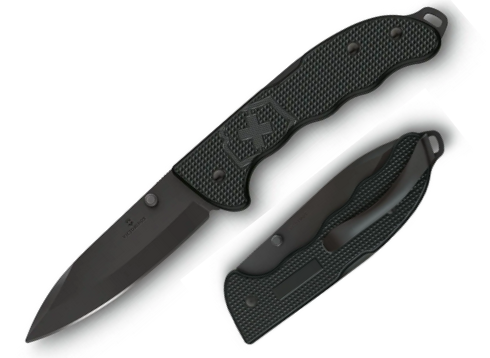 Swiss Army Evoke BS Folding Knife, Stainless Black, Alox Black, 0.9415.DS23