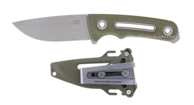 SOG Provider FX Fixed Blade Knife, 154CM SW, G10 Green, 17-35-01-57