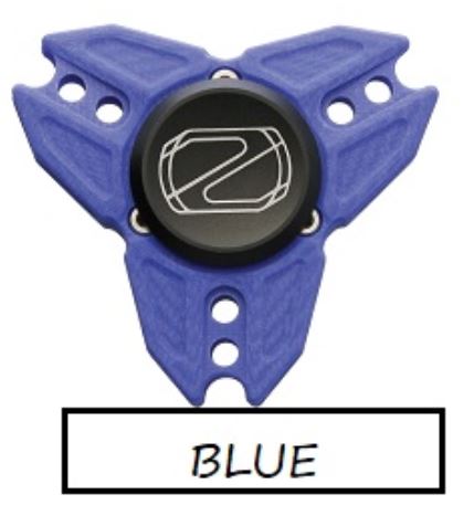 Stedemon Z04 Spinner, G10 Blue Construction, STEZ04GBLU