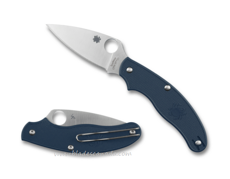 Spyderco UK Penknife Lightweight Slipjoint Folding Knife, CPM SPY27, FRN Blue, C94PCBL