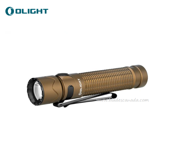 Olight Warrior Mini 2 Tactical Flashlight, Desert Tan - 1750 Lumens