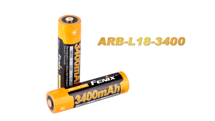 Fenix ARB-L18 Rechargeable 18650 Battery - 3400mAh