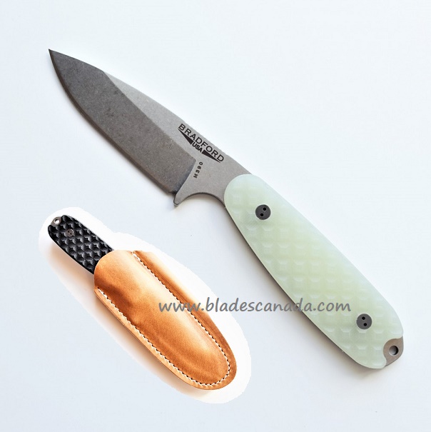 Bradford Guardian 3.5 Sabre Knife, M390 Stonewash, Ghost Textured G10, 3.5S-007-M390