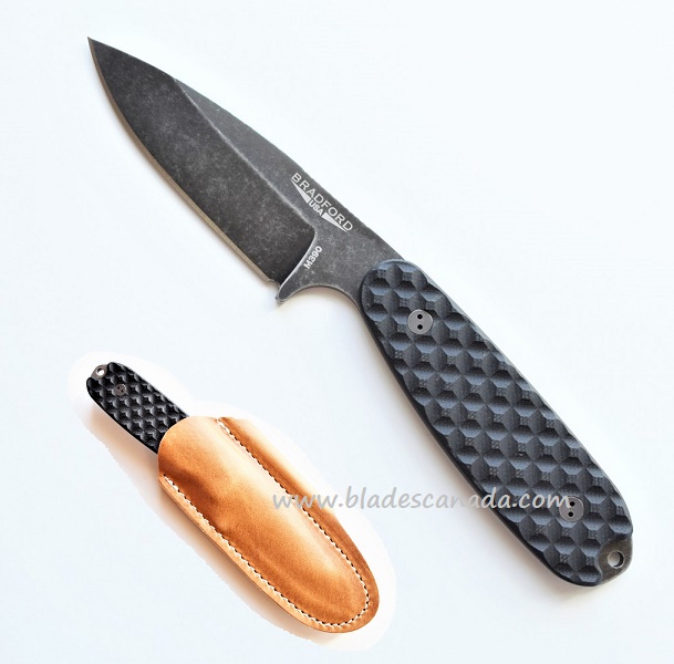 Bradford Guardian 3.5 Sabre Knife, M390 Nimbus, Black Textured G10, 3.5S-001N-M390