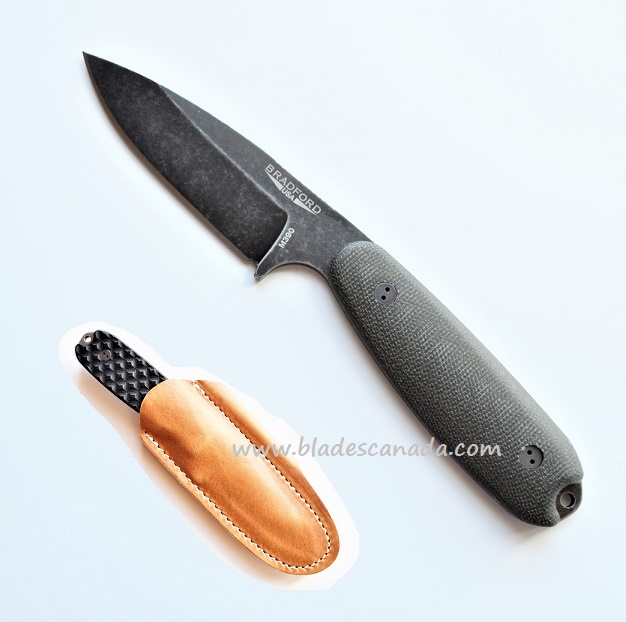 Bradford Guardian 3.5 Sabre Knife, M390 Nimbus, OD 3D Micarta, 3.5S-102N-M390