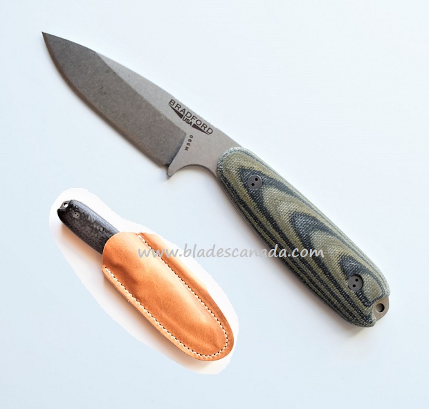 Bradford Guardian 3.5 Sabre Knife, M390 Stonewash, Camo 3D Micarta, 3.5S-109-M390