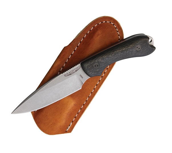 Bradford Guardian 3 Fixed Blade Knife, N690, 3D Carbon Fiber, 3FE-114-N690