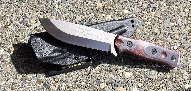 TOPS B.O.B. Hunter Fixed Blade Knife, 154CM, G10 Red/Black, BROS154RB