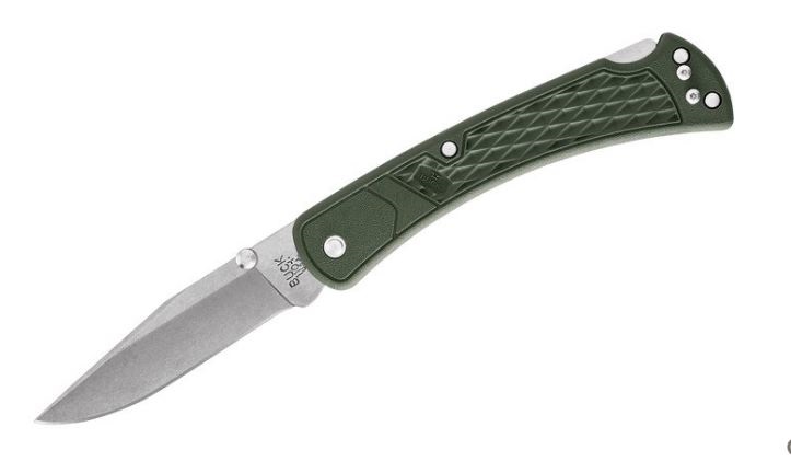 Buck Slim Hunter Select Folding Knife, 420HC Steel, OD Green, 0110ODS2