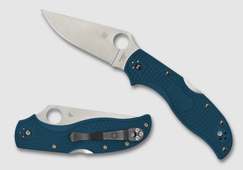 Spyderco Stretch 2 Folding Knife, K390, FRN Blue, C90FP2K390