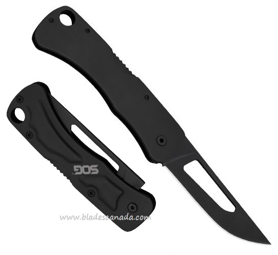 SOG CENTI II Folding Knife, Stainless Black, CE1012