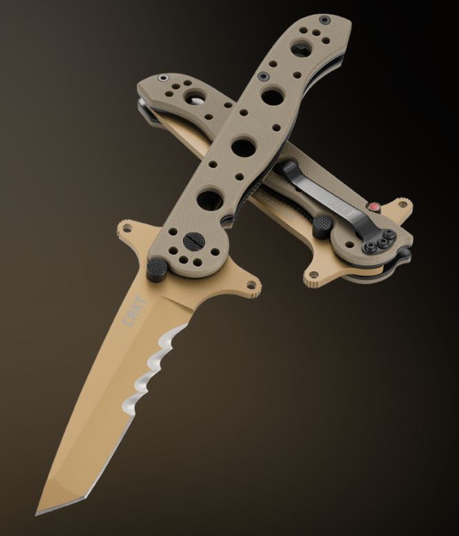 CRKT Carson Flipper Folding Knife, Tanto Blade, G10 Black, CRKTM16-13DSFG