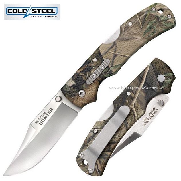 Cold Steel Double Safe Hunter Folding Knife, GFN Camo, 23JE