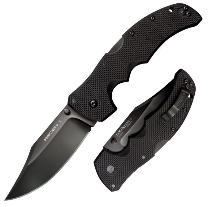 Cold Steel Recon 1 Folding Knife, S35VN Clip Point, 27BC