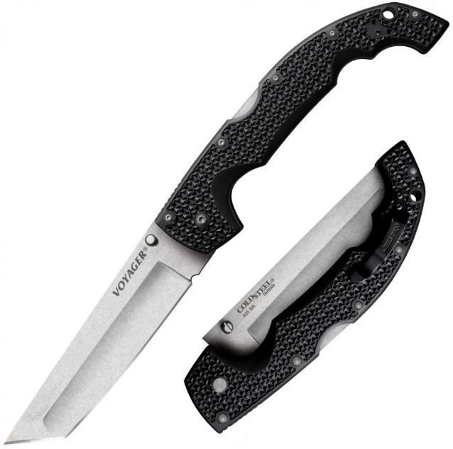 Cold Steel XL Voyager Tanto Folding Knife, AUS 10A, 29AXT
