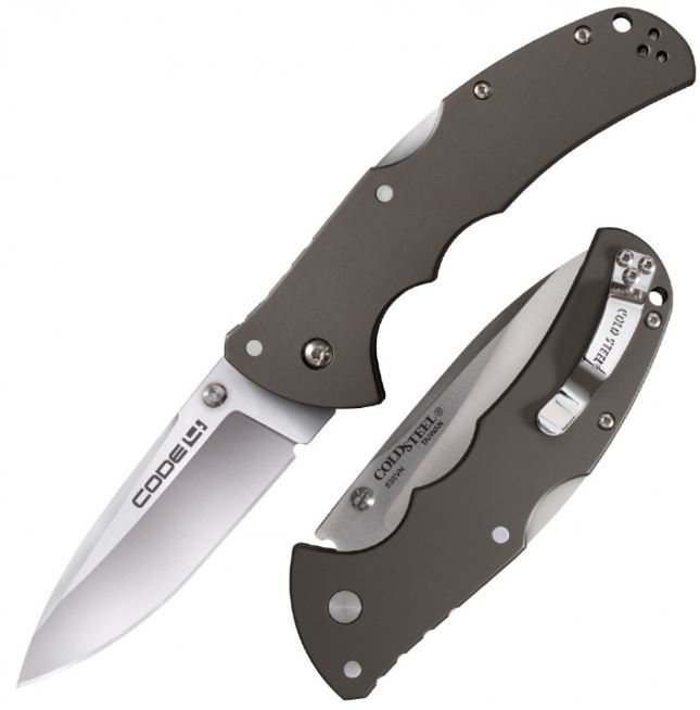 Cold Steel Code 4 Folding Knife, S35VN, Aluminum Handle, 58PS