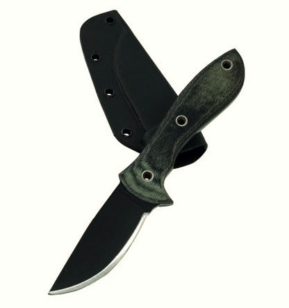 Condor Pygmy Fixed Blade Knife, 1075 Carbon, Micarta, Kydex Sheath, CTK1801-2.5HC