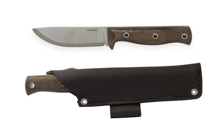 Condor Swamp Romper Fixed Blade Knife, 1075 Carbon, Leather Sheath, CTK3900-4.5HC