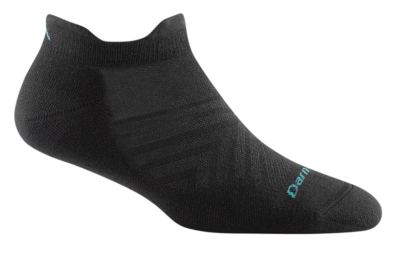 Darn Tough WOMEN'S Coolmax Run No Show Tab Ultra-Lightweight Running Sock - Black