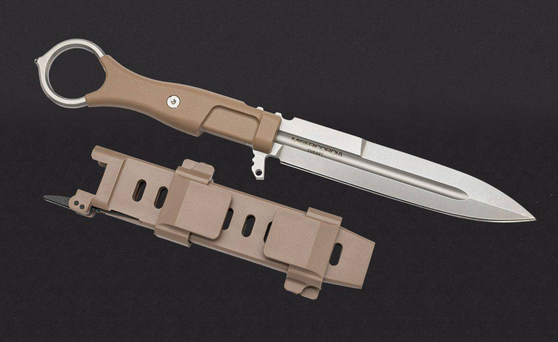 Extrema Ratio Misericordia Fixed Blade Knife, N690 SW, FRN Desert