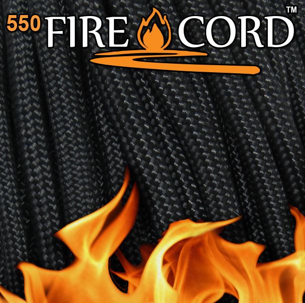 Live Fire 550 Firecord, 25 Ft. - Black, LF03