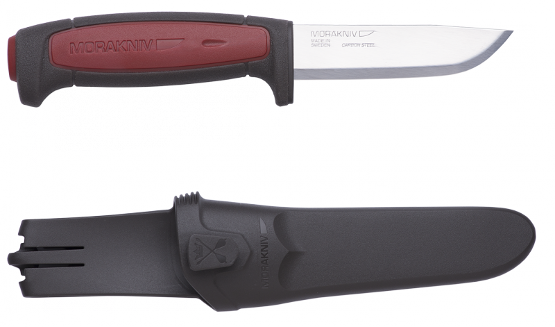 Morakniv Pro Fixed Blade Knife, Carbon, Red/Black, 12243