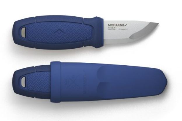 Morakniv Eldris Mini Fixed Blade Knife, Stainless, Blue, 12649