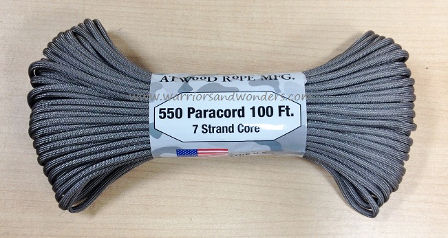 550 Paracord, 100Ft. - Graphite