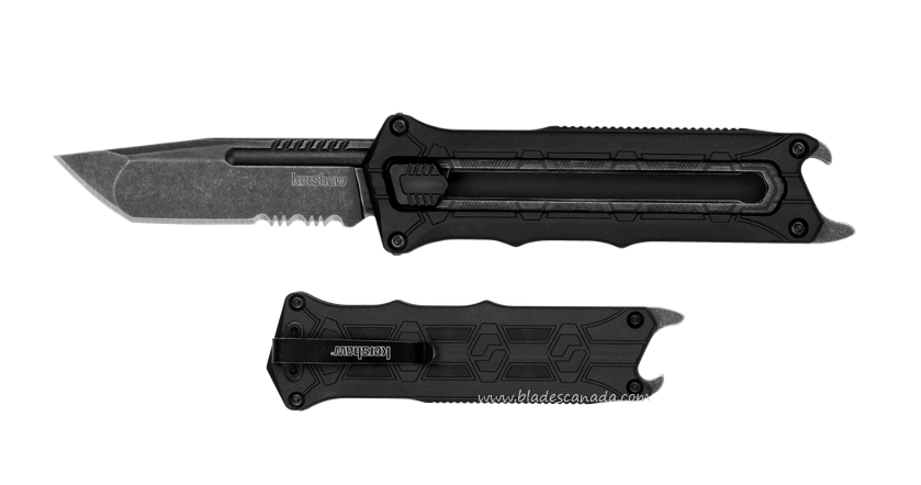 Kershaw Interstellar Folding Knife, Blackwash Blade, GFN Black, K1195