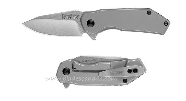 Kershaw Valve Flipper Framelock Knife, Assisted Opening, Stainless Handle, K1375
