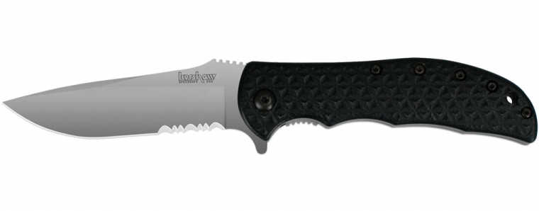 Kershaw 3650ST Volt II Flipper Folding Knife, Assisted Opening, GFN Black, K3650ST