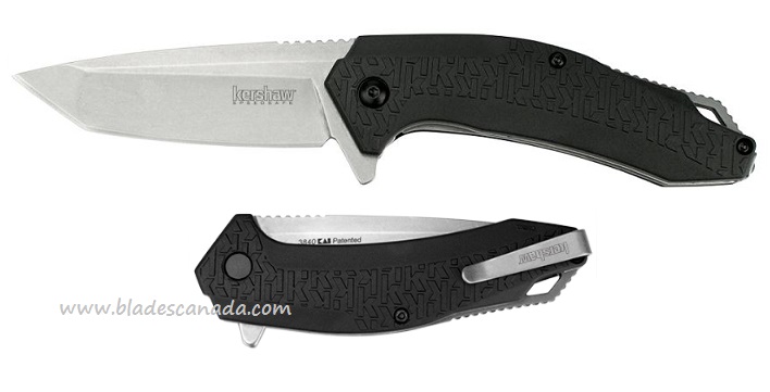 Kershaw Freefall Flipper Folding Knife, Assisted Opening, GFN Black, K3840
