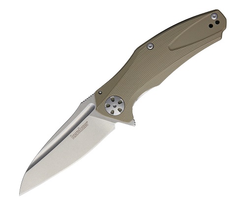 Kershaw Natrix KVT Flipper Sub-Framelock Knife, G10 Tan, K7007TAN