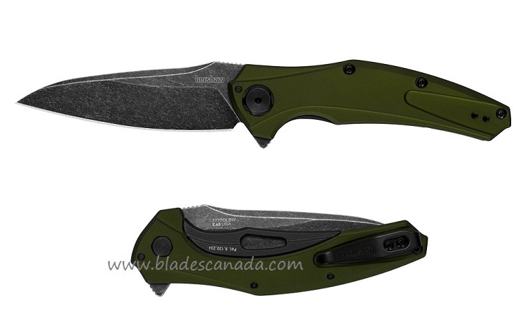 Kershaw Bareknuckle Flipper Sub-Framelock Knife, 14C28N Sandvik, Aluminum OD, K7777OLBW